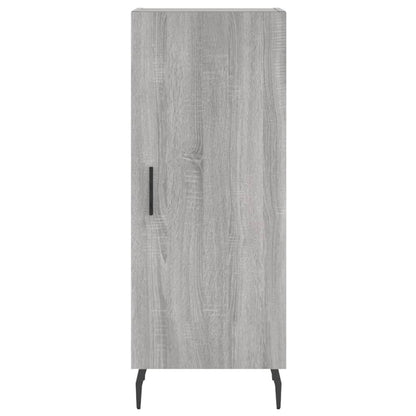 Hoge Kast 34,5X34X180 Cm Bewerkt Hout Grijs Sonoma Eikenkleurig