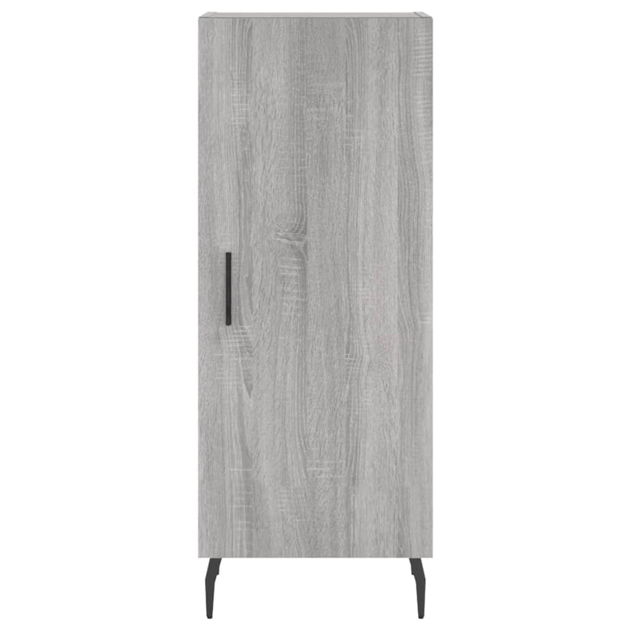 Hoge Kast 34,5X34X180 Cm Bewerkt Hout Grijs Sonoma Eikenkleurig