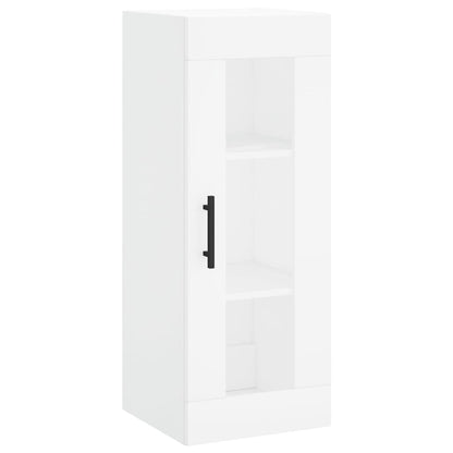 Hoge Kast 34,5X34X180 Cm Bewerkt Hout Wit