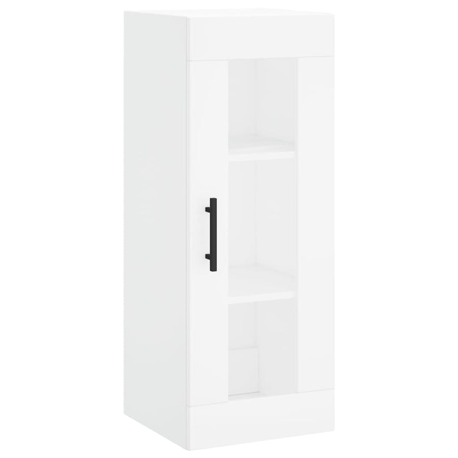Hoge Kast 34,5X34X180 Cm Bewerkt Hout Wit