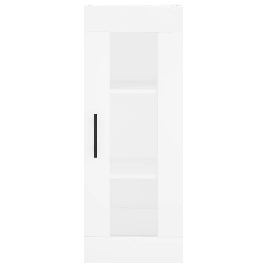 Hoge Kast 34,5X34X180 Cm Bewerkt Hout Wit