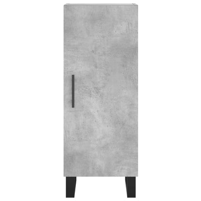 Hoge Kast 34,5X34X180 Cm Bewerkt Hout Betongrijs