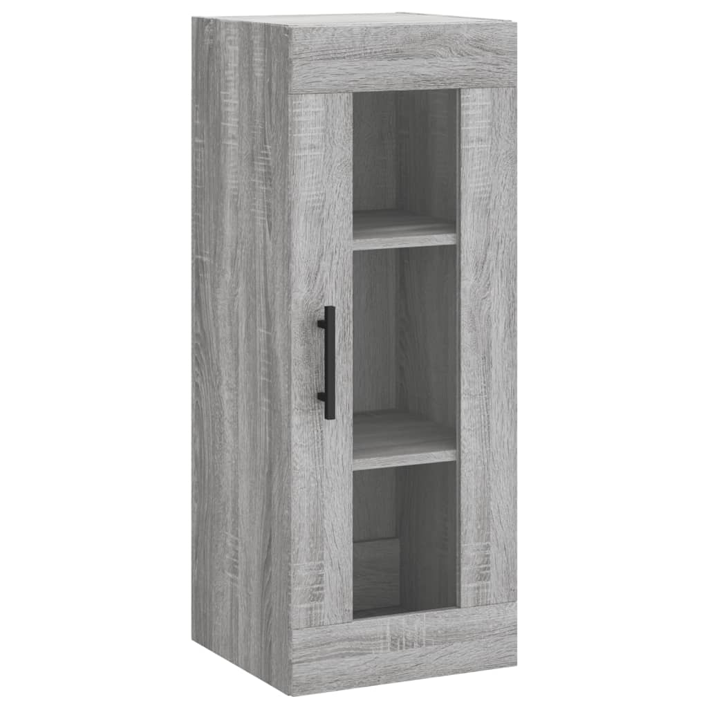 Hoge Kast 34,5X34X180 Cm Bewerkt Hout Grijs Sonoma Eikenkleurig