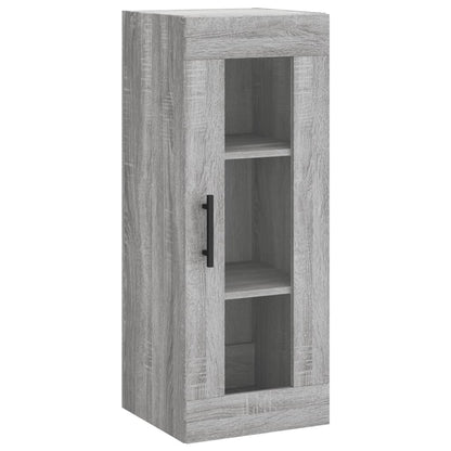Hoge Kast 34,5X34X180 Cm Bewerkt Hout Grijs Sonoma Eikenkleurig