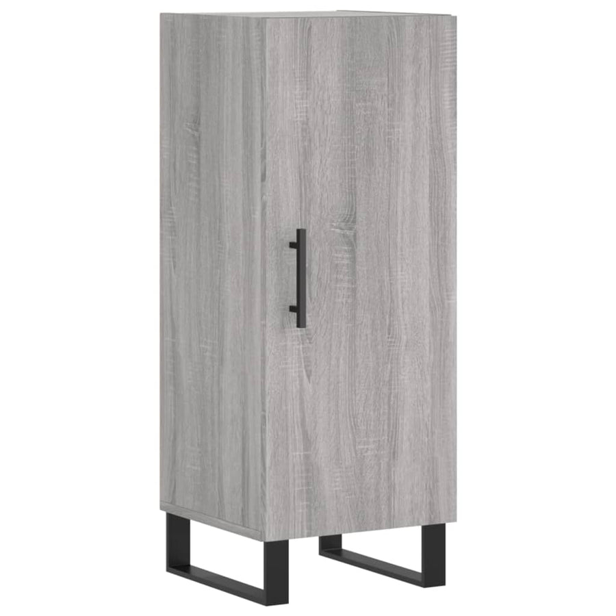 Hoge Kast 34,5X34X180 Cm Bewerkt Hout Grijs Sonoma Eikenkleurig