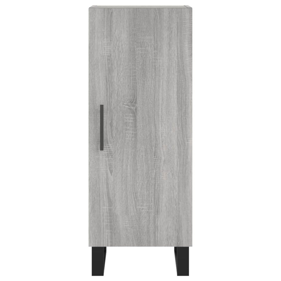 Hoge Kast 34,5X34X180 Cm Bewerkt Hout Grijs Sonoma Eikenkleurig