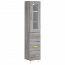 Hoge Kast 34,5X34X180 Cm Bewerkt Hout Grijs Sonoma Eikenkleurig