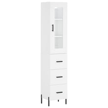 Hoge Kast 34,5X34X180 Cm Bewerkt Hout Wit