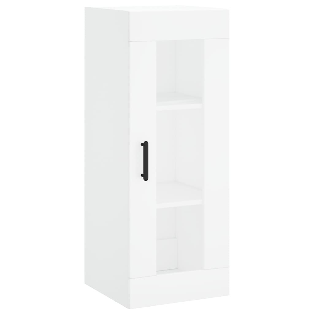 Hoge Kast 34,5X34X180 Cm Bewerkt Hout Wit