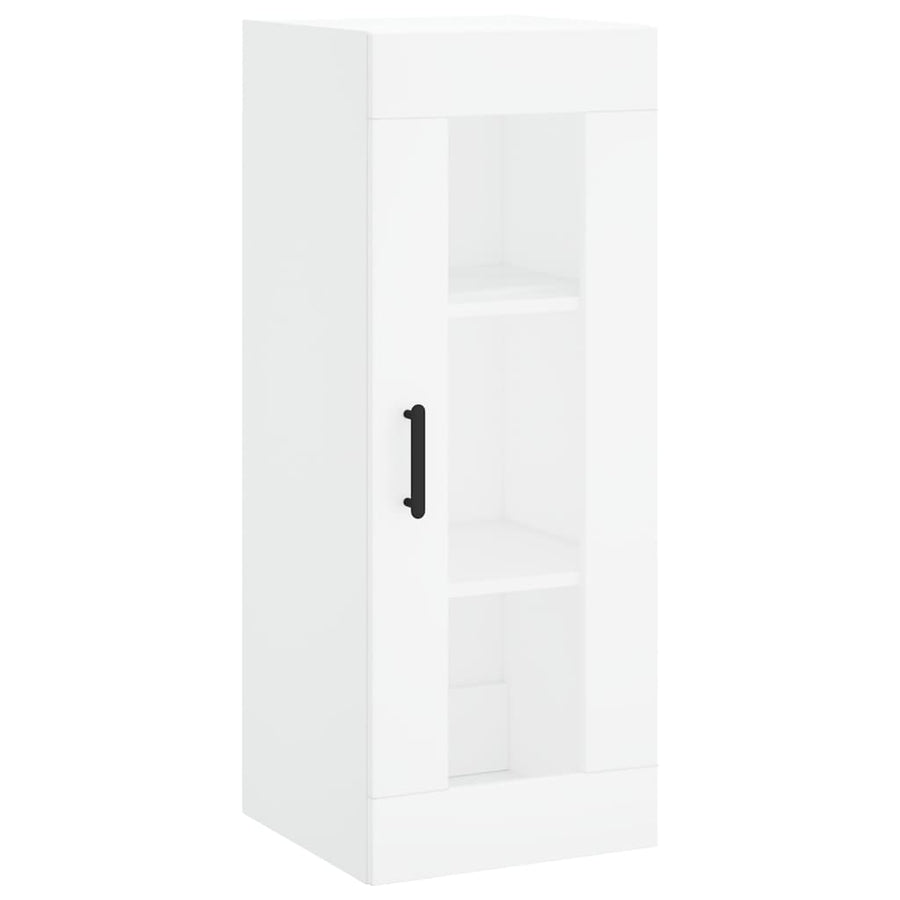 Hoge Kast 34,5X34X180 Cm Bewerkt Hout Wit