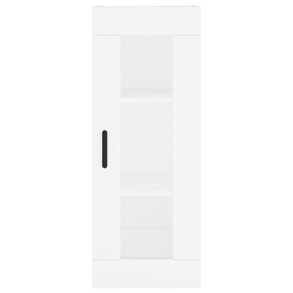 Hoge Kast 34,5X34X180 Cm Bewerkt Hout Wit