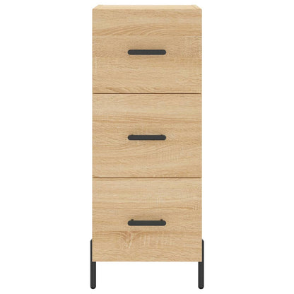 Hoge Kast 34,5X34X180 Cm Bewerkt Hout Kleurig Sonoma eiken