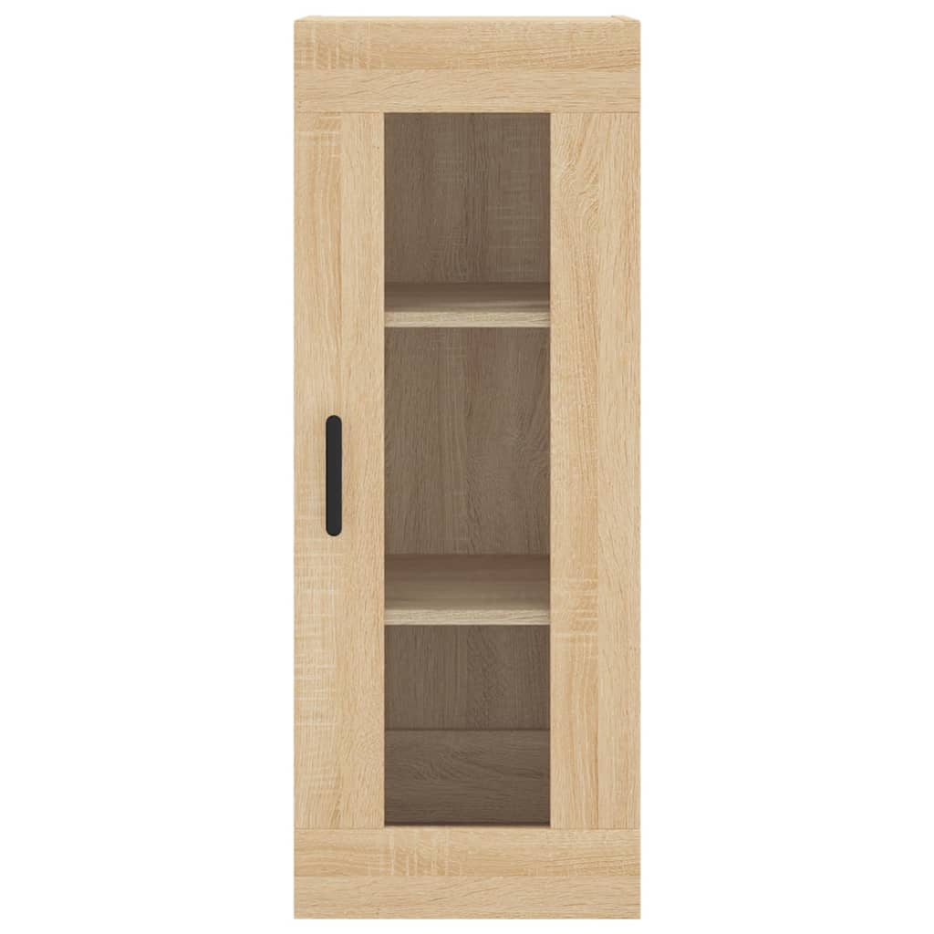 Hoge Kast 34,5X34X180 Cm Bewerkt Hout Kleurig Sonoma eiken