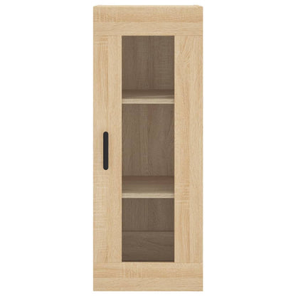 Hoge Kast 34,5X34X180 Cm Bewerkt Hout Kleurig Sonoma eiken