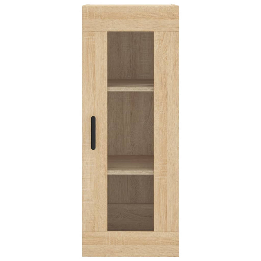 Hoge Kast 34,5X34X180 Cm Bewerkt Hout Kleurig Sonoma eiken
