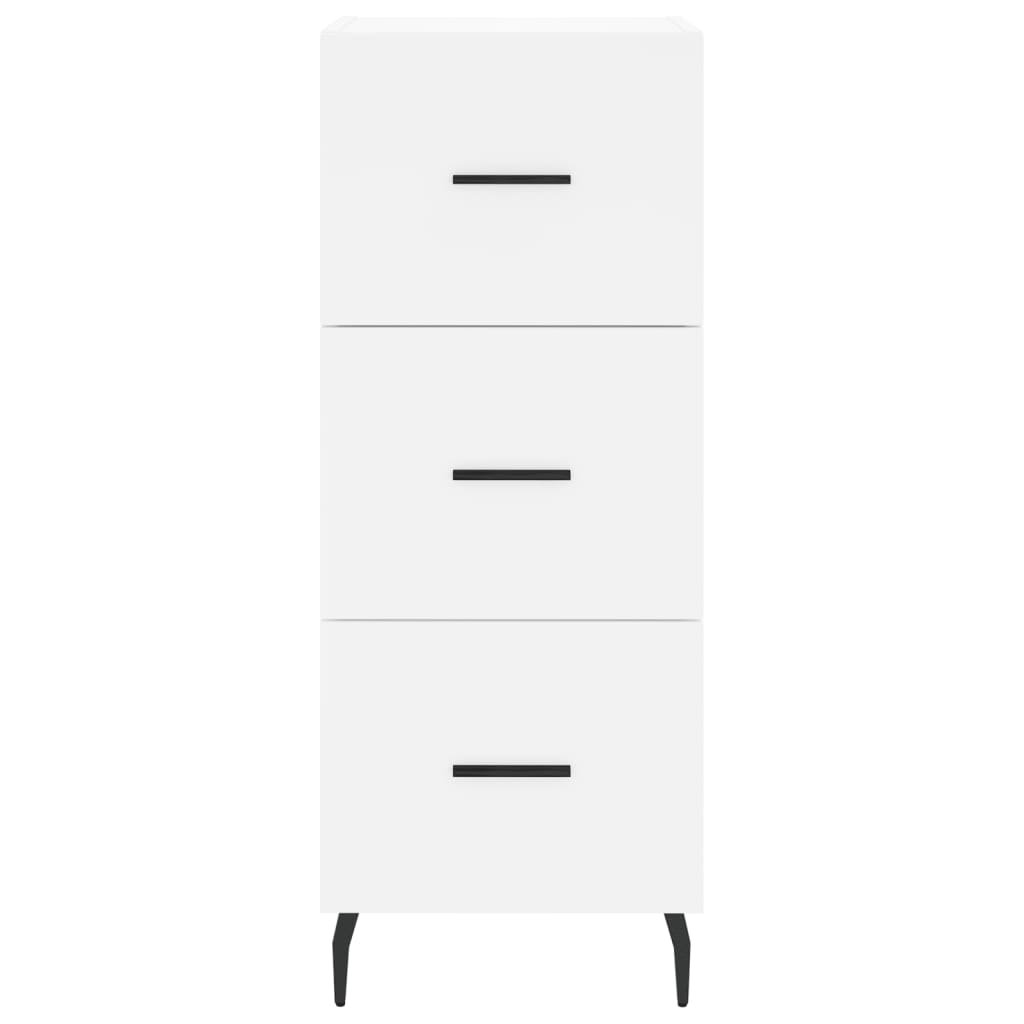 Hoge Kast 34,5X34X180 Cm Bewerkt Hout Wit