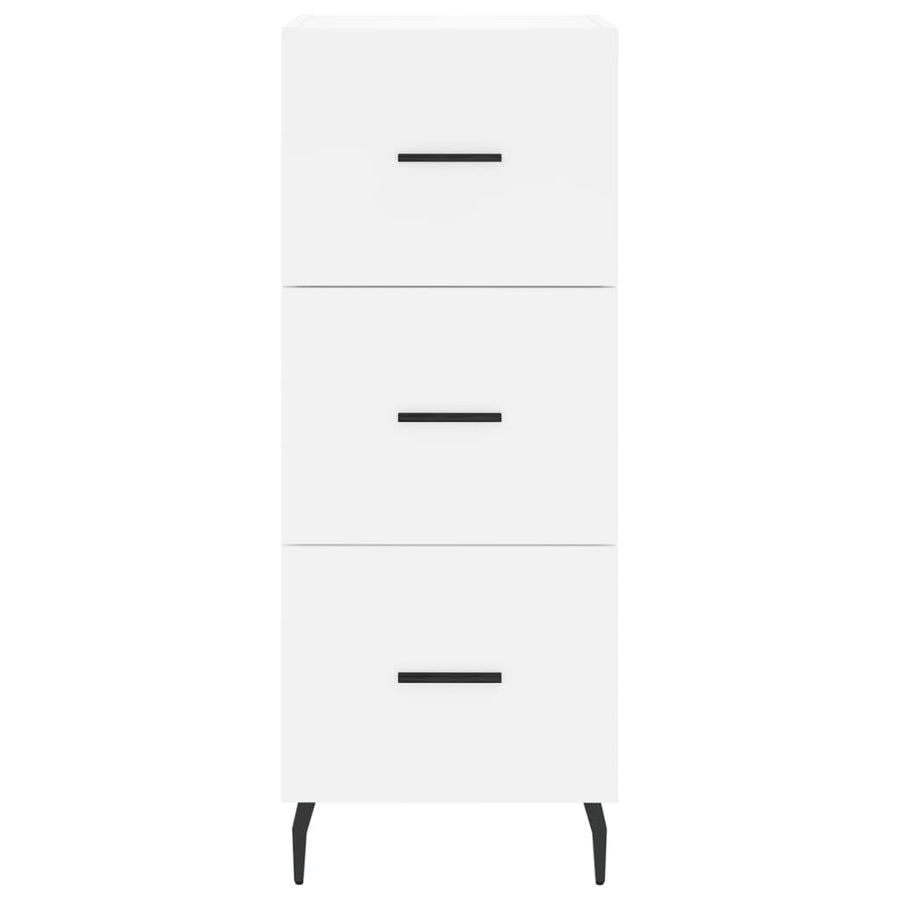 Hoge Kast 34,5X34X180 Cm Bewerkt Hout Wit