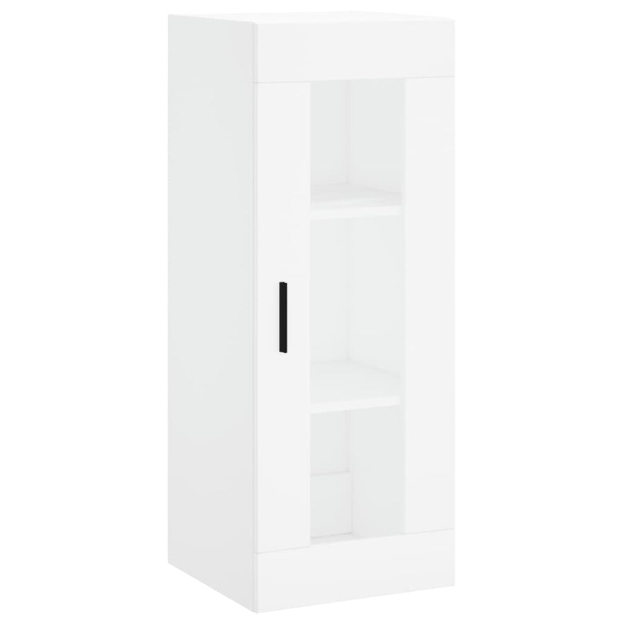 Hoge Kast 34,5X34X180 Cm Bewerkt Hout Wit