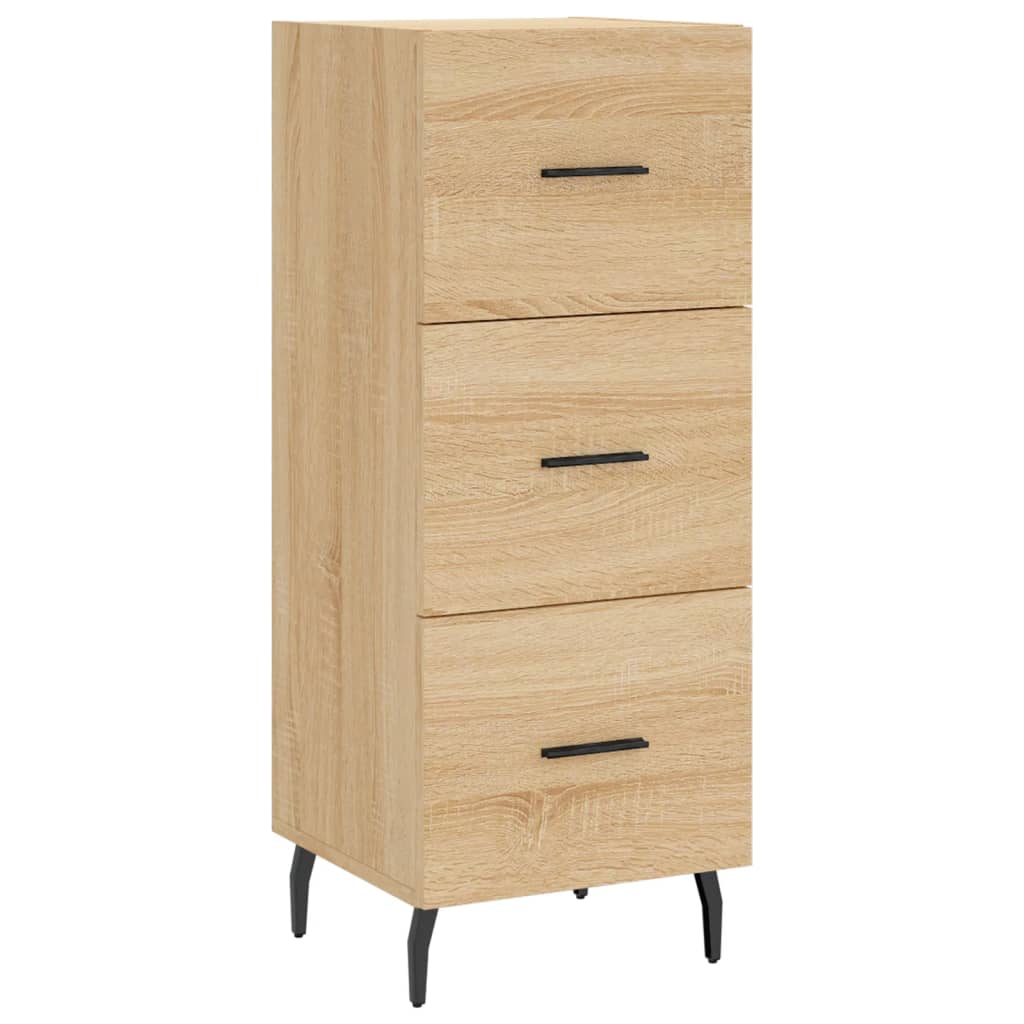 Hoge Kast 34,5X34X180 Cm Bewerkt Hout Kleurig Sonoma eiken