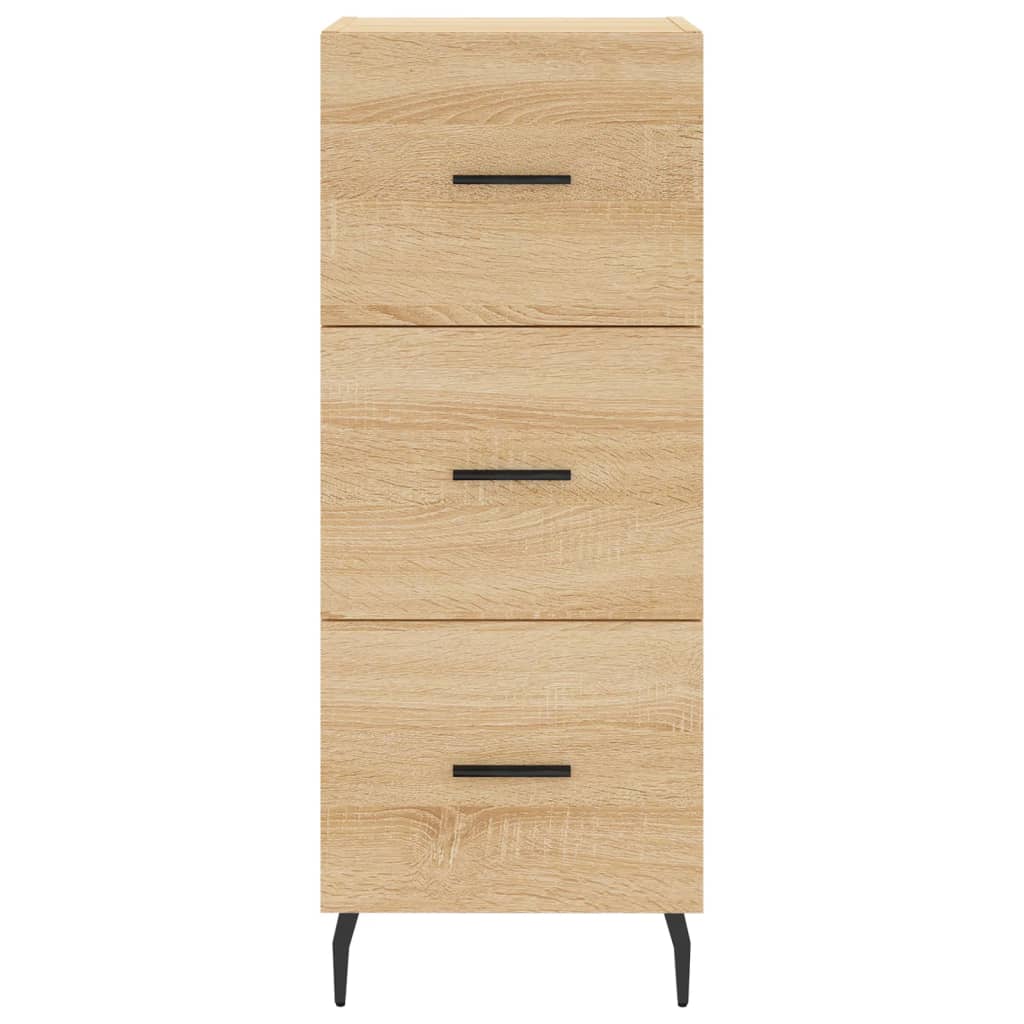 Hoge Kast 34,5X34X180 Cm Bewerkt Hout Kleurig Sonoma eiken