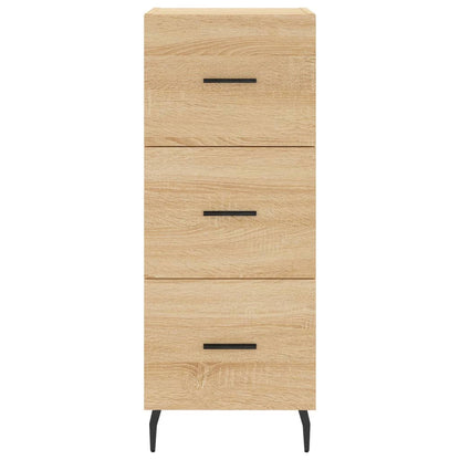 Hoge Kast 34,5X34X180 Cm Bewerkt Hout Kleurig Sonoma eiken