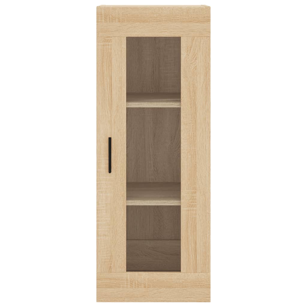 Hoge Kast 34,5X34X180 Cm Bewerkt Hout Kleurig Sonoma eiken
