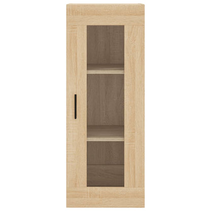 Hoge Kast 34,5X34X180 Cm Bewerkt Hout Kleurig Sonoma eiken