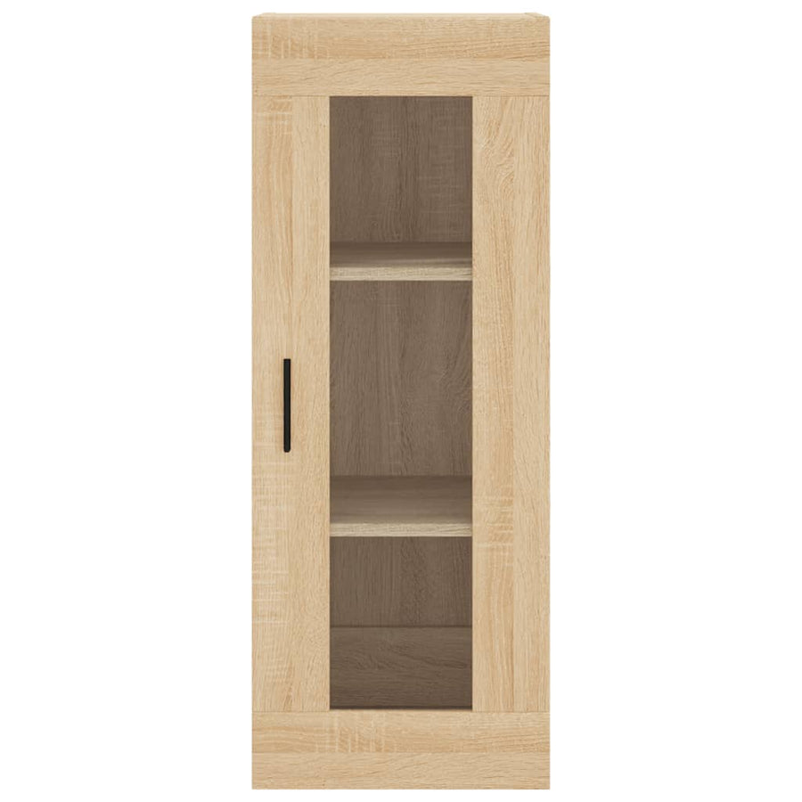 Hoge Kast 34,5X34X180 Cm Bewerkt Hout Kleurig Sonoma eiken