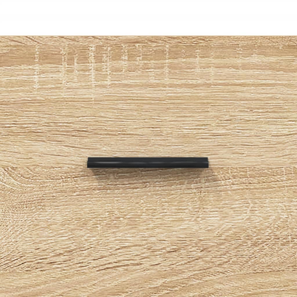 Hoge Kast 34,5X34X180 Cm Bewerkt Hout Kleurig Sonoma eiken