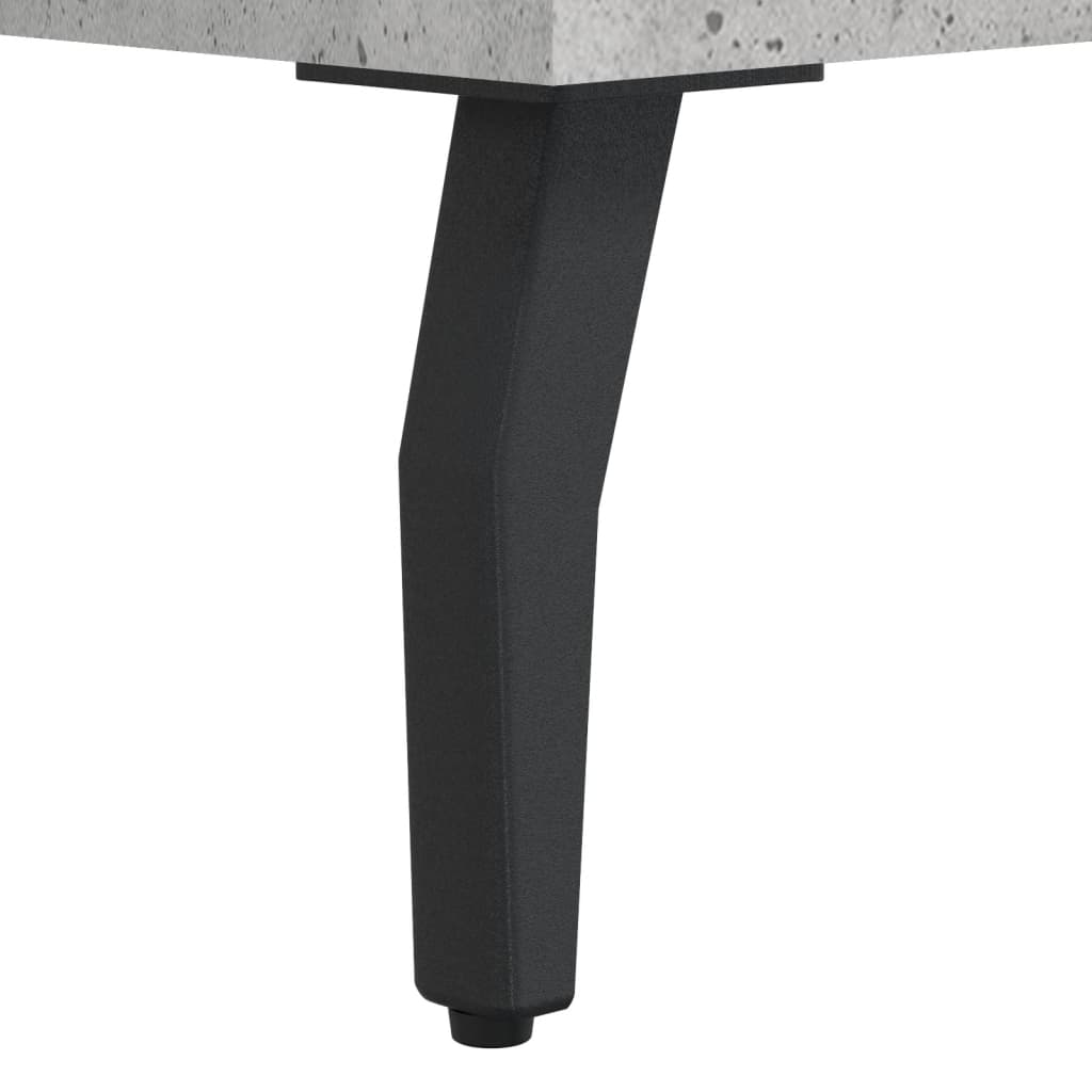 Hoge Kast 34,5X34X180 Cm Bewerkt Hout Betongrijs