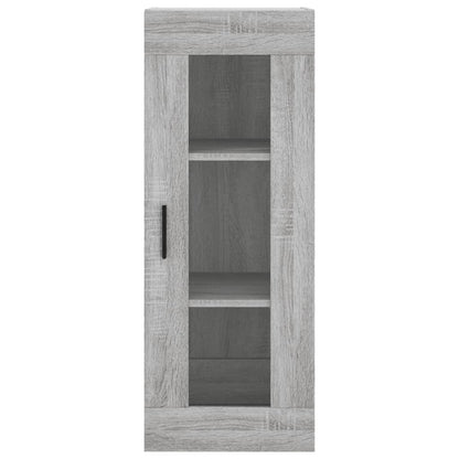 Hoge Kast 34,5X34X180 Cm Bewerkt Hout Grijs Sonoma Eikenkleurig
