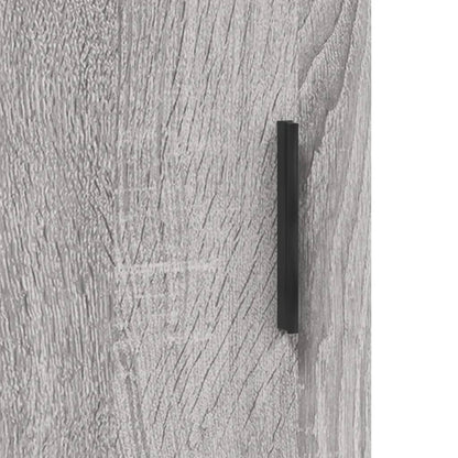 Hoge Kast 34,5X34X180 Cm Bewerkt Hout Grijs Sonoma Eikenkleurig