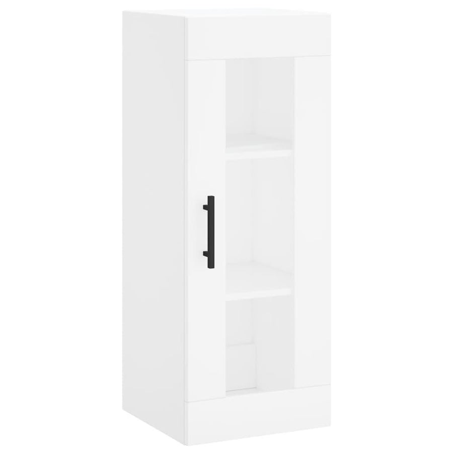 Hoge Kast 34,5X34X180 Cm Bewerkt Hout Wit