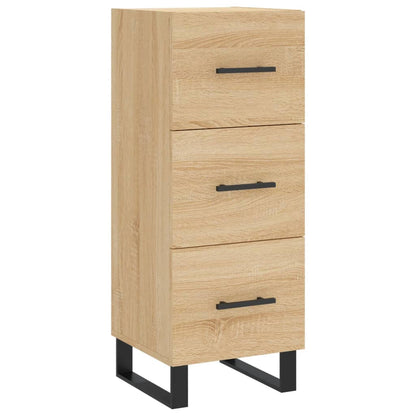 Hoge Kast 34,5X34X180 Cm Bewerkt Hout Kleurig Sonoma eiken
