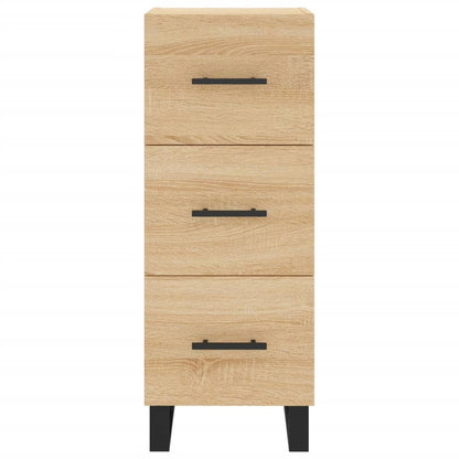 Hoge Kast 34,5X34X180 Cm Bewerkt Hout Kleurig Sonoma eiken
