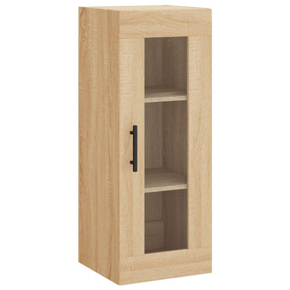 Hoge Kast 34,5X34X180 Cm Bewerkt Hout Kleurig Sonoma eiken