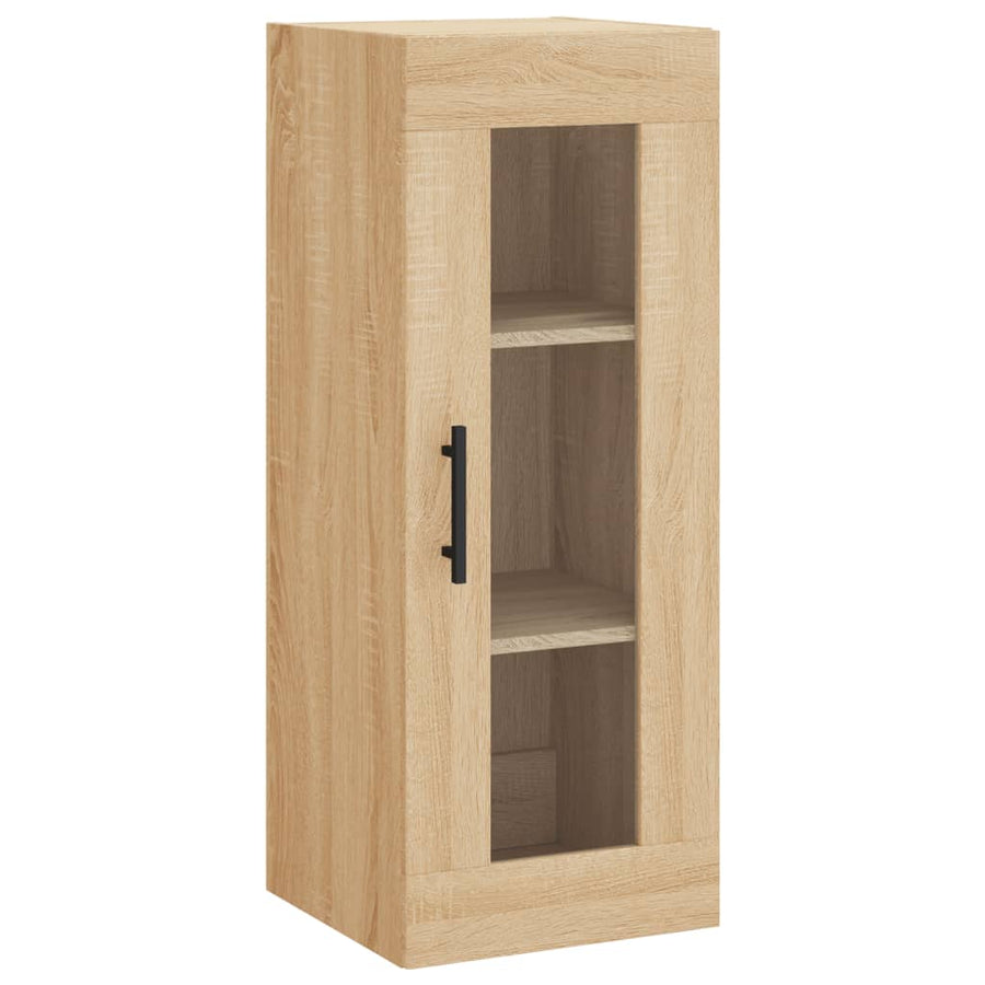 Hoge Kast 34,5X34X180 Cm Bewerkt Hout Kleurig Sonoma eiken