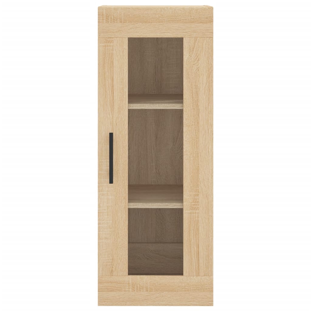 Hoge Kast 34,5X34X180 Cm Bewerkt Hout Kleurig Sonoma eiken