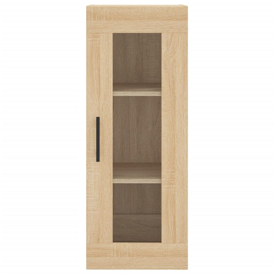 Hoge Kast 34,5X34X180 Cm Bewerkt Hout Kleurig Sonoma eiken