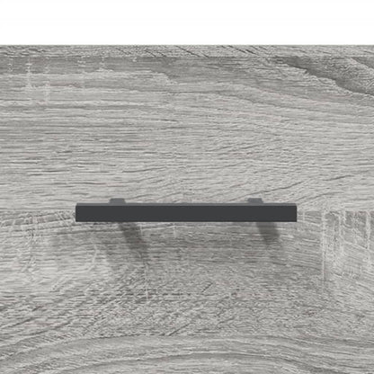 Hoge Kast 34,5X34X180 Cm Bewerkt Hout Eikenkleurig Grijs sonoma
