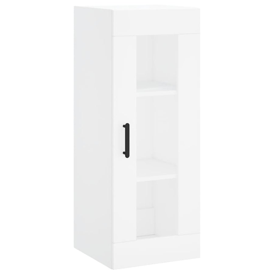 Hoge Kast 34,5X34X180 Cm Bewerkt Hout Wit