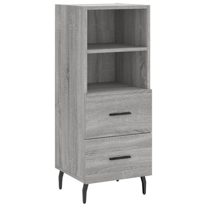 Hoge Kast 34,5X34X180 Cm Bewerkt Hout Grijs Sonoma Eikenkleurig