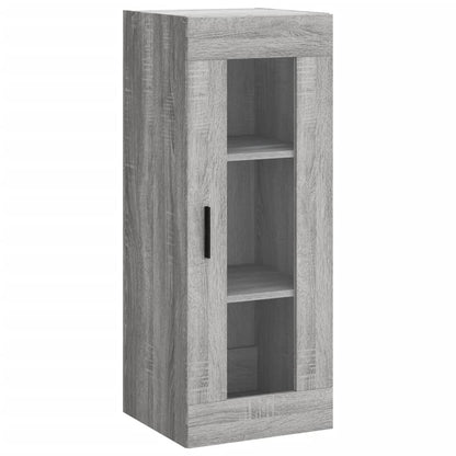 Hoge Kast 34,5X34X180 Cm Bewerkt Hout Grijs Sonoma Eikenkleurig