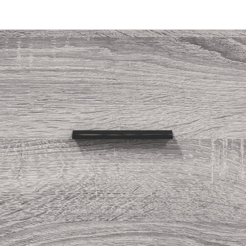 Hoge Kast 34,5X34X180 Cm Bewerkt Hout Grijs Sonoma Eikenkleurig