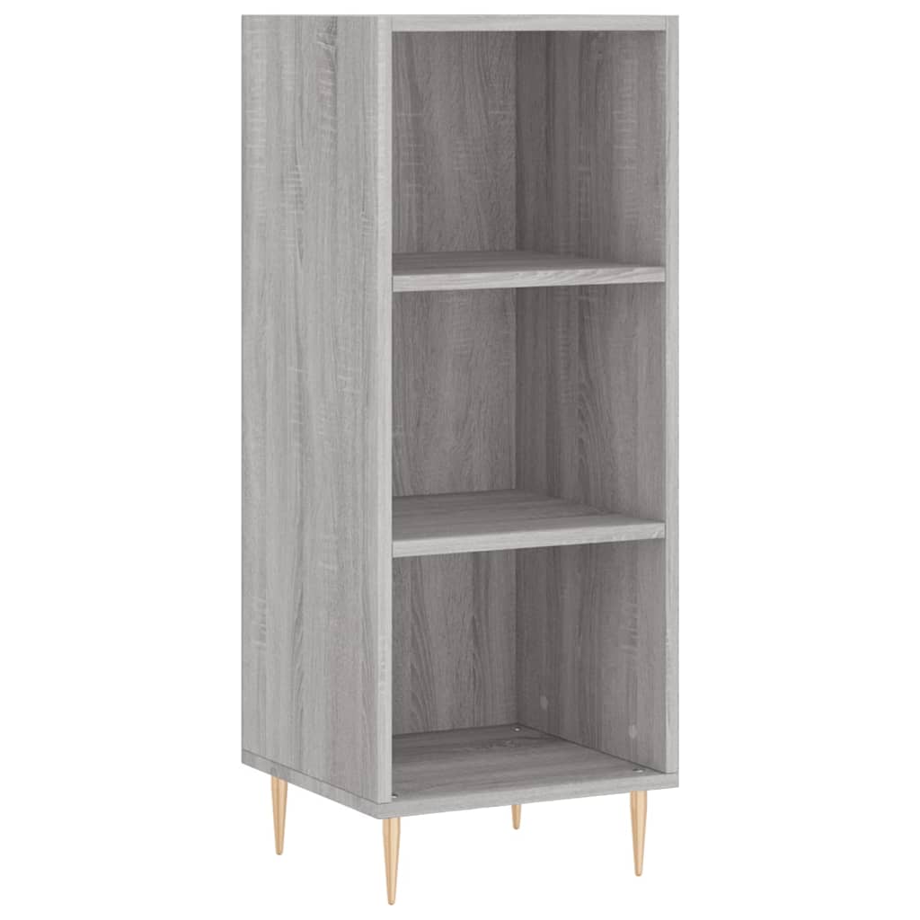 Hoge Kast 34,5X34X180 Cm Bewerkt Hout Grijs Sonoma Eikenkleurig