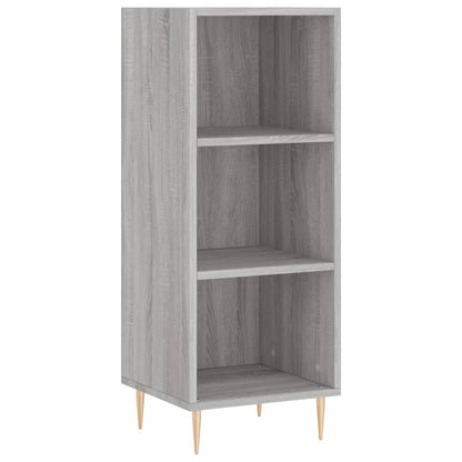 Hoge Kast 34,5X34X180 Cm Bewerkt Hout Grijs Sonoma Eikenkleurig