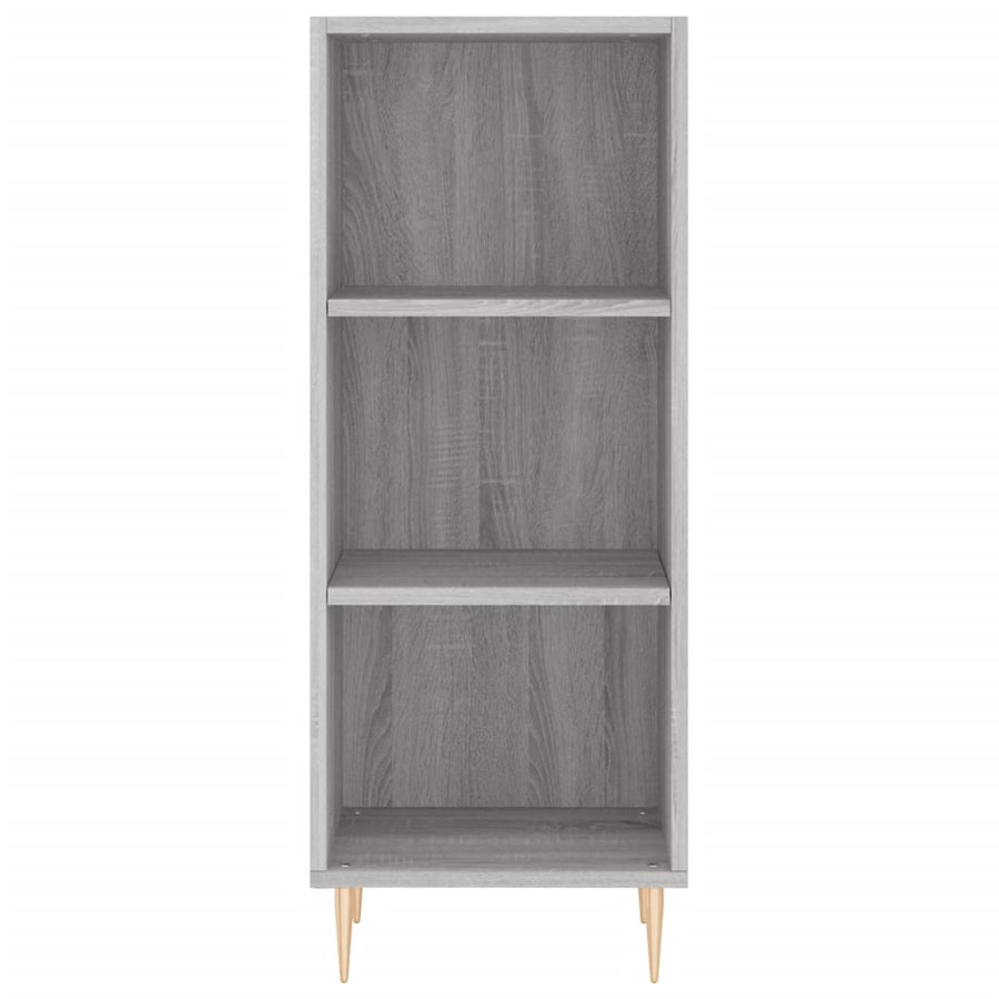 Hoge Kast 34,5X34X180 Cm Bewerkt Hout Grijs Sonoma Eikenkleurig