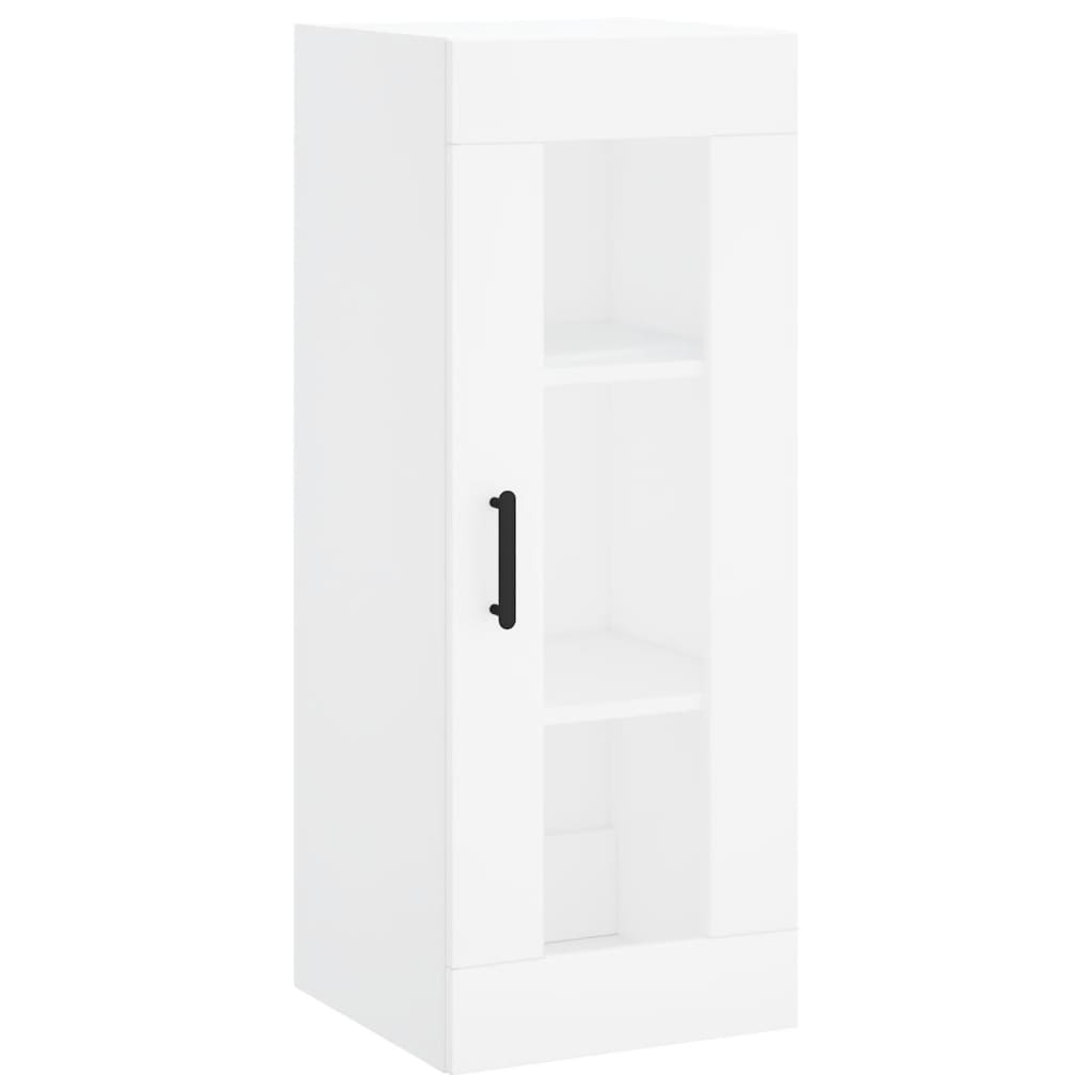 Hoge Kast 34,5X34X180 Cm Bewerkt Hout Wit