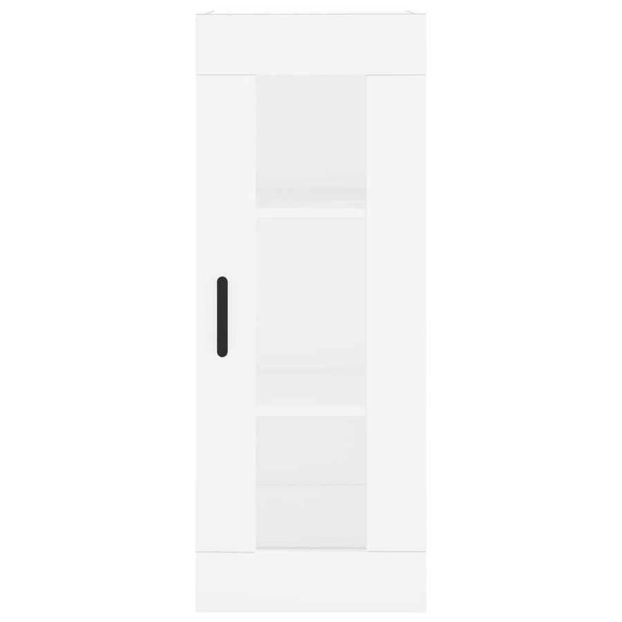 Hoge Kast 34,5X34X180 Cm Bewerkt Hout Wit