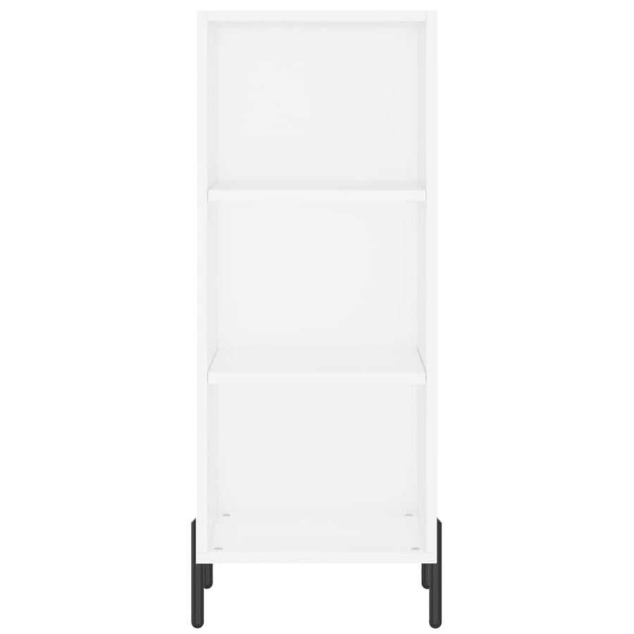 Hoge Kast 34,5X34X180 Cm Bewerkt Hout Wit